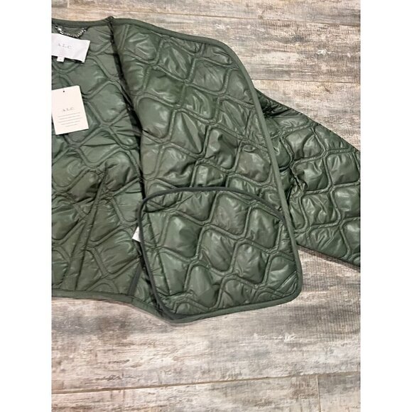 New With Tags $495 A.L.C. Emory Jacket Army Green Medium - Picture 9 of 13